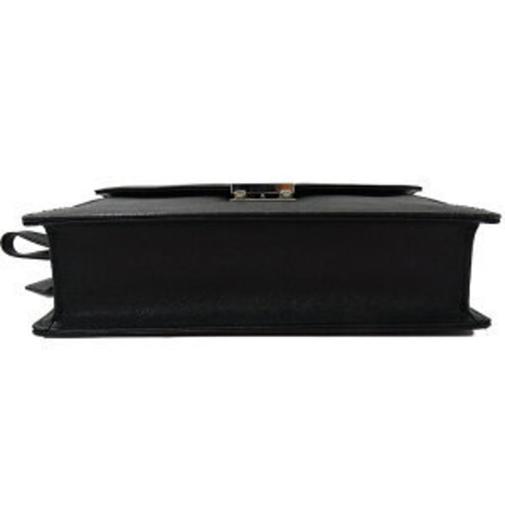 Burberry Clutch Bag Shoulder Leather Black Business - Picture 3 of 8